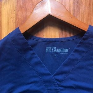 Grey’s anatomy navy blue scrub top, size s
